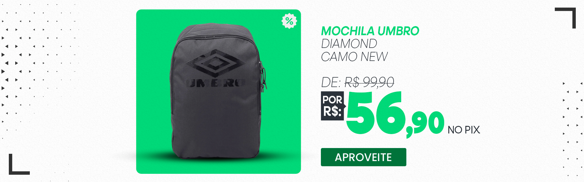 Mochila Umbro Diamond Camo New