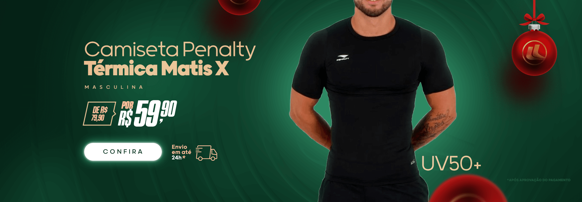 Camiseta Térmica Penalty Matis X Masculina