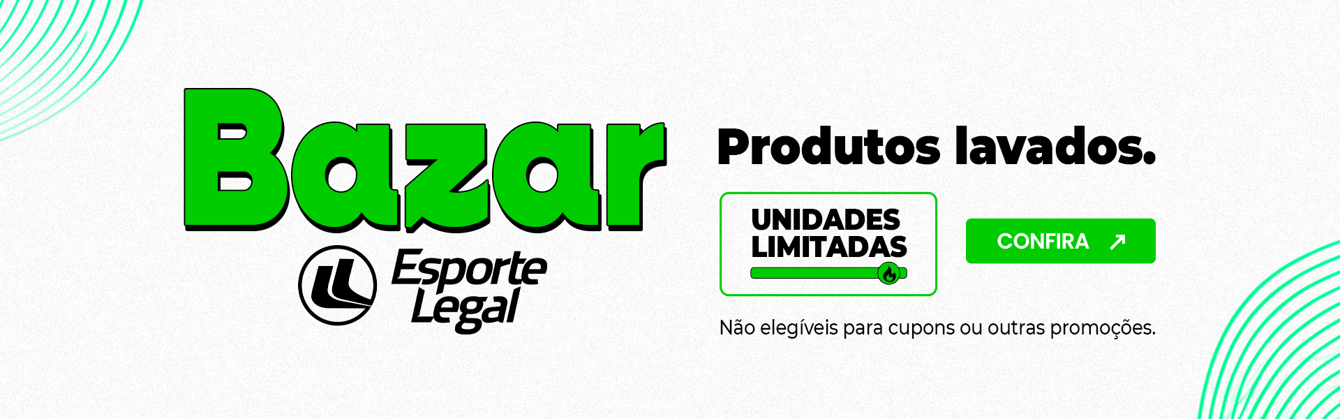 Bazar Esporte Legal - Produtos Lavados