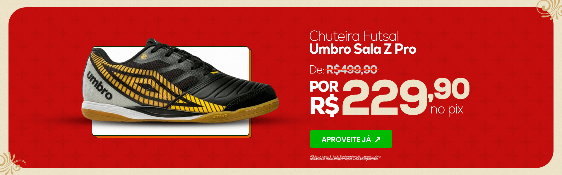 Chuteira Futsal Umbro Sala Z Pro