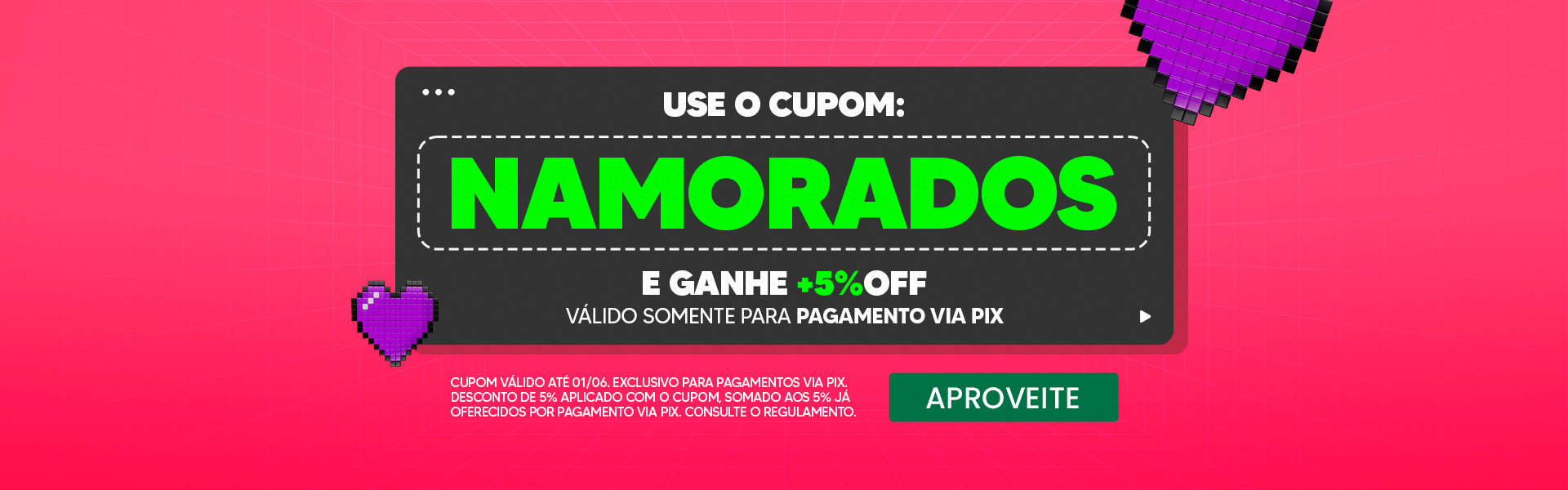 Cupom NAMORADOS