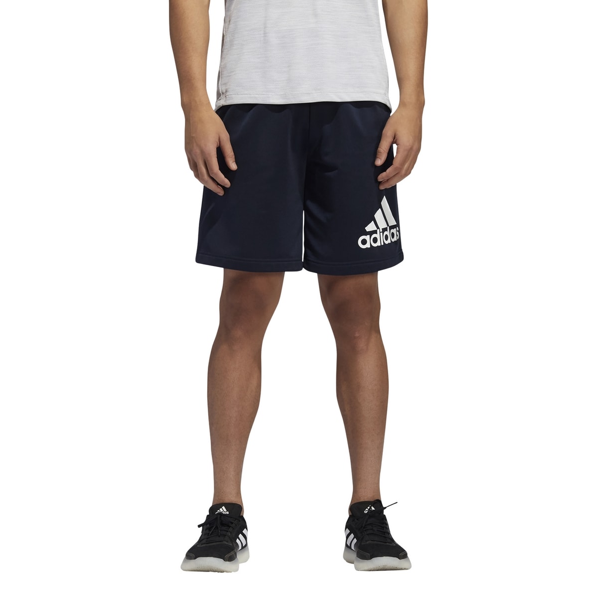 Bermuda Adidas Knit Logo Masculina Marinho EsporteLegal