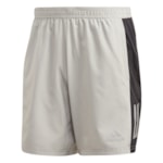 Bermuda Adidas Own The Run Logo Masculina - Cinza