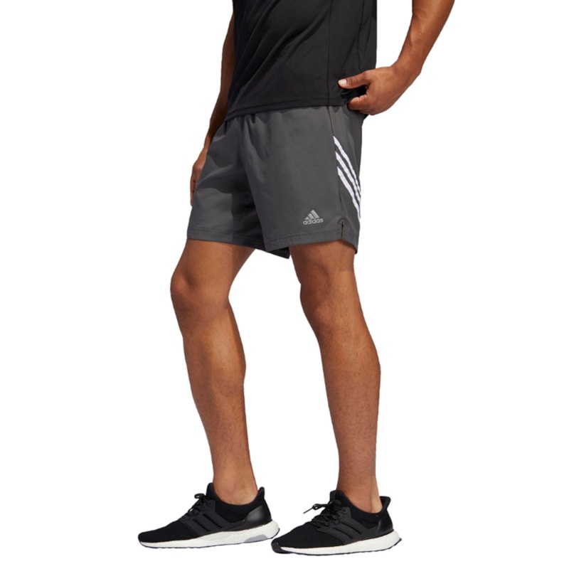 Bermuda Adidas Run It 3-Stripes Masculina