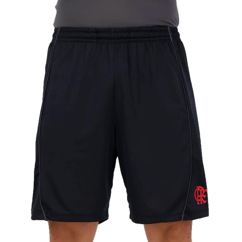 Bermuda Flamengo Braziline Stroll Masculina - Preto Bermuda Flamengo Braziline Stroll Masculina - Preto