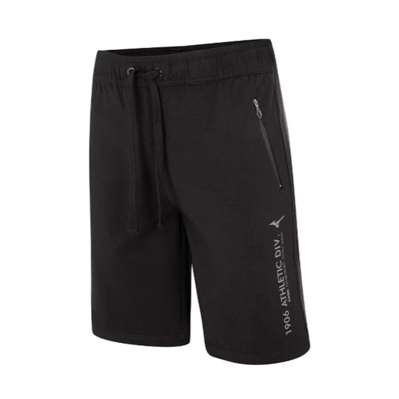 Bermuda Mizuno Baron Masculina - Preto