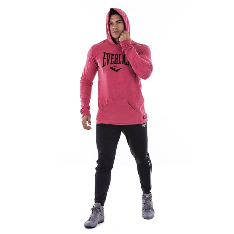 Blusa Everlast Vintage Manga Longa Masculina - Vermelho Blusa Everlast Vintage Manga Longa Masculina - Vermelho