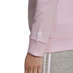 Blusa Moletom Adidas Essentials Logo Feminina - Rosa
