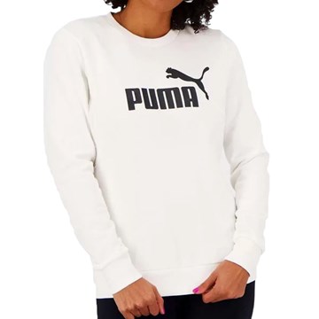Blusa Moletom Puma Essentials Logo Crew Feminina