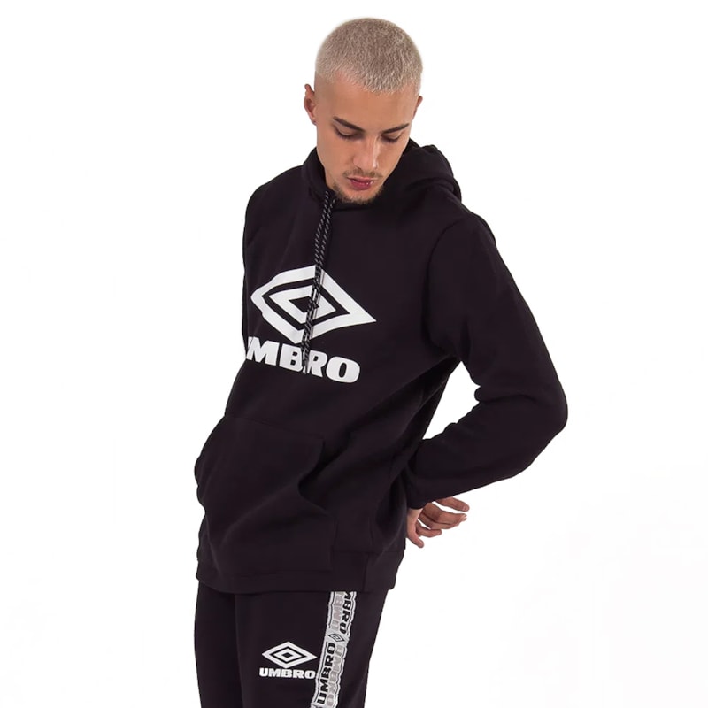 Blusa Moletom Umbro Diamond Duo C/Capuz Masculina Blusa Moletom Umbro Diamond Duo C/Capuz Masculina