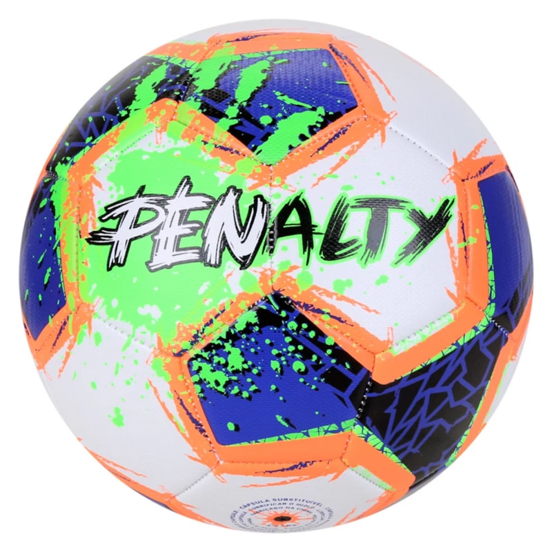 Bola de Futebol Campo Penalty Player XXI - Branco+Azul