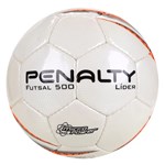 Bola Futsal Penalty Líder X - Branco e Laranja