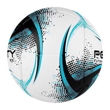 Bola Futsal Penalty RX 100 XXI - Branco, Preto e Azul
