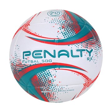 Bola Futsal Penalty RX 500 XXI - Branco, Verde e Vermelho
