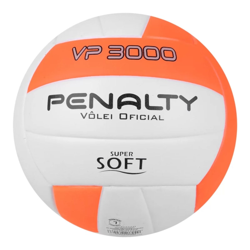 Bola Vôlei Penalty VP 3000 X - Branco e Laranja