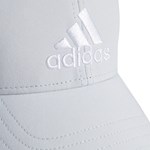 Boné Adidas Baseball Logo Bordado - Cinza