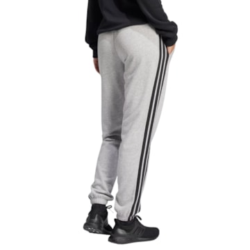 Calça Legging Adidas Essentials French Terry 3 Stripes Feminina