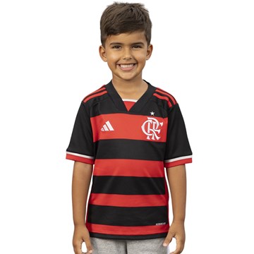 Camisa Adidas C.R. Flamengo I 2024/25 Infantil