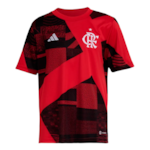 Camisa Adidas CR Flamengo Pré-Jogo 2023/24 Infantil