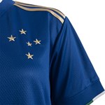 Camisa Adidas Cruzeiro Centenário 2021 Feminina - Azul e Dourado