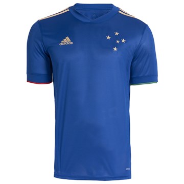 Camisa Adidas Cruzeiro Centenário 2021 Masculina - Azul e Dourado