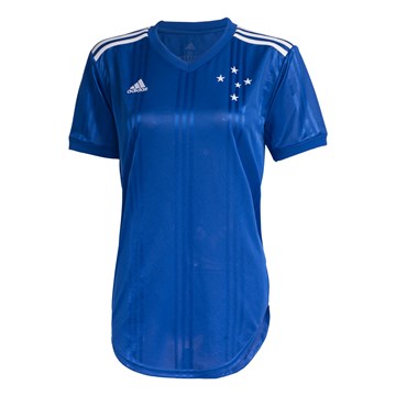 Camisa Adidas Cruzeiro Oficial I 2020/21 Feminina