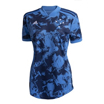 Camisa Adidas Cruzeiro Oficial III 2020/21 Feminina - Azul