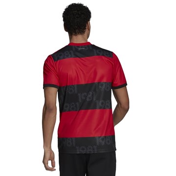 Camisa Adidas Flamengo Oficial I 2021/22 Masculina - Vermelho e Preto