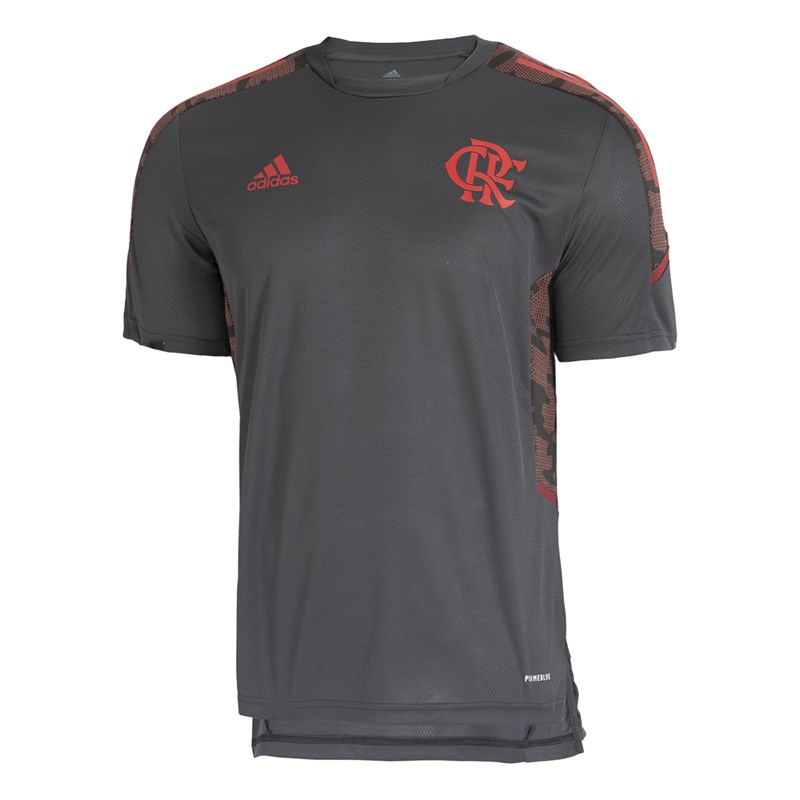 Camisa Adidas Flamengo Treino 2021/22 Masculina - Chumbo