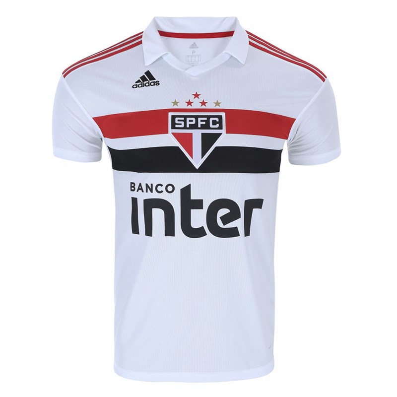Camisa Adidas Oficial São Paulo I 2018 Masculina