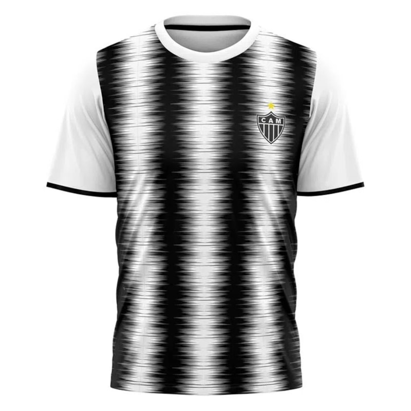 Camisa Atlético Mineiro Braziline Part Infantil - Branco Camisa Atlético Mineiro Braziline Part Infantil - Branco