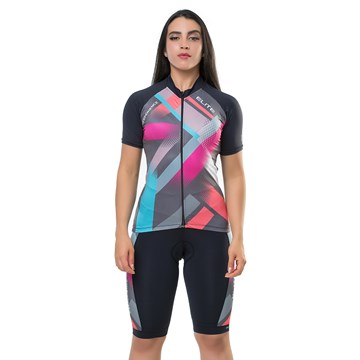 Camisa Ciclismo Elite 135168 Feminina - Preto