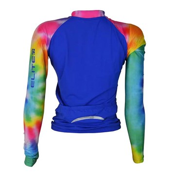 Camisa Ciclismo Elite 135175 ML Plus Size Feminina - Azul