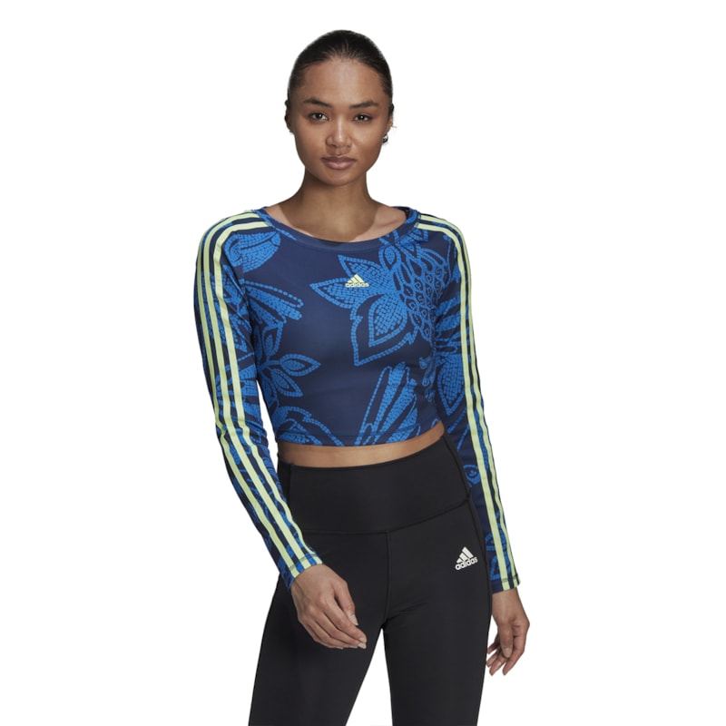 Camisa Cropped Adidas Farm Rio Feminina