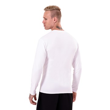 Camisa Esporte Legal Antiviral Manga Longa Masculina - Branco