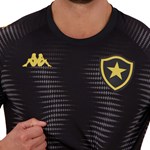 Camisa Kappa Botafogo Aquecimento 2020/21 Masculina - Preto