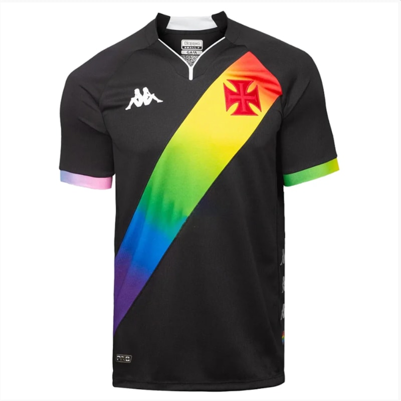 Camisa Kappa Vasco I 2023/24 LGBTQIA+ Plus Size Masculina