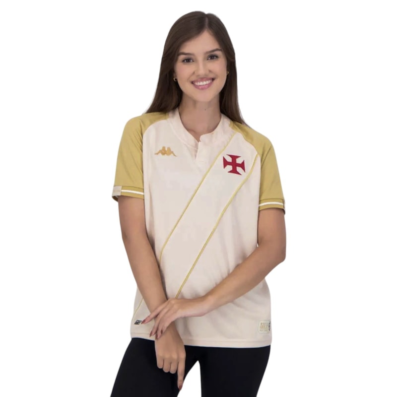 Camisa Kappa Vasco III 2024/25 Feminina  