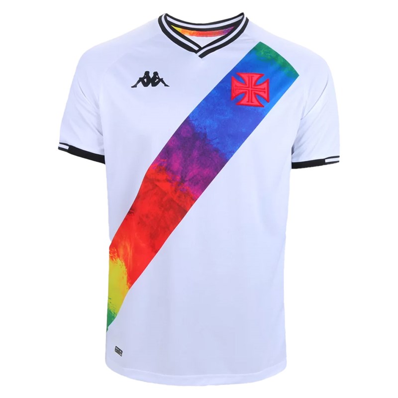 Camisa Kappa Vasco Oficial I LGBT 2021 Masculina