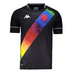 Camisa Kappa Vasco Oficial II LGBT 2021 Masculina