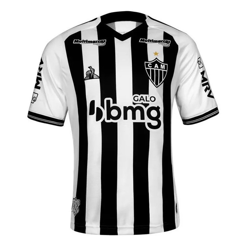 Camisa Le Coq Sportif Atlético Mineiro Oficial I 2020 Feminina - Preto e Branco