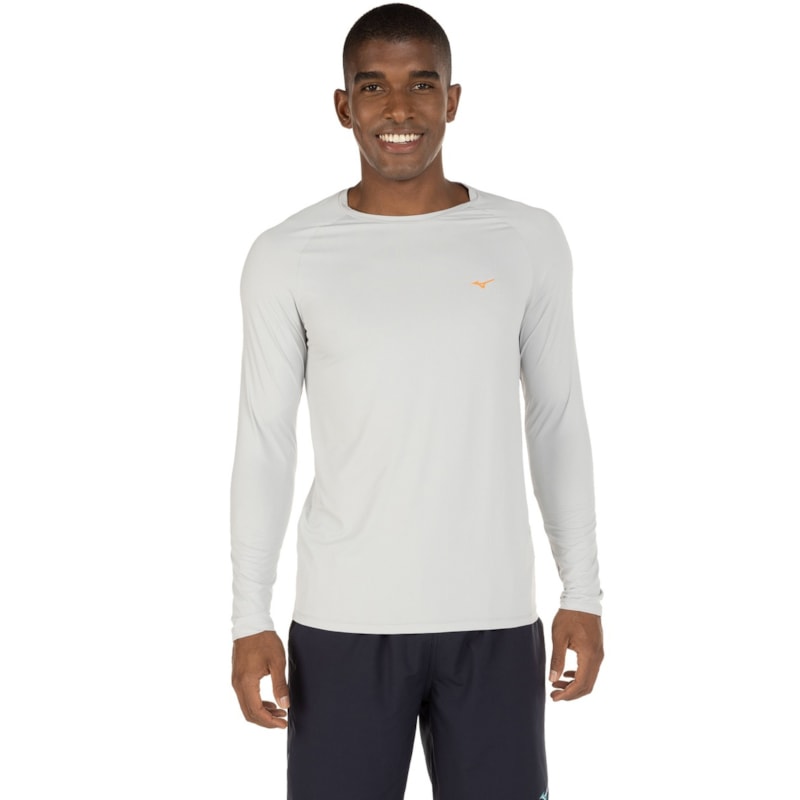 Camisa Mizuno Pró UV Manga Longa Masculina Camisa Mizuno Pró UV Manga Longa Masculina