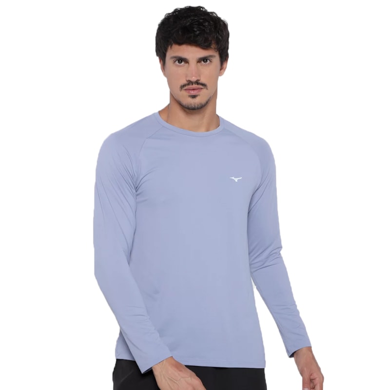 Camisa Mizuno Pró UV Manga Longa Masculina Camisa Mizuno Pró UV Manga Longa Masculina