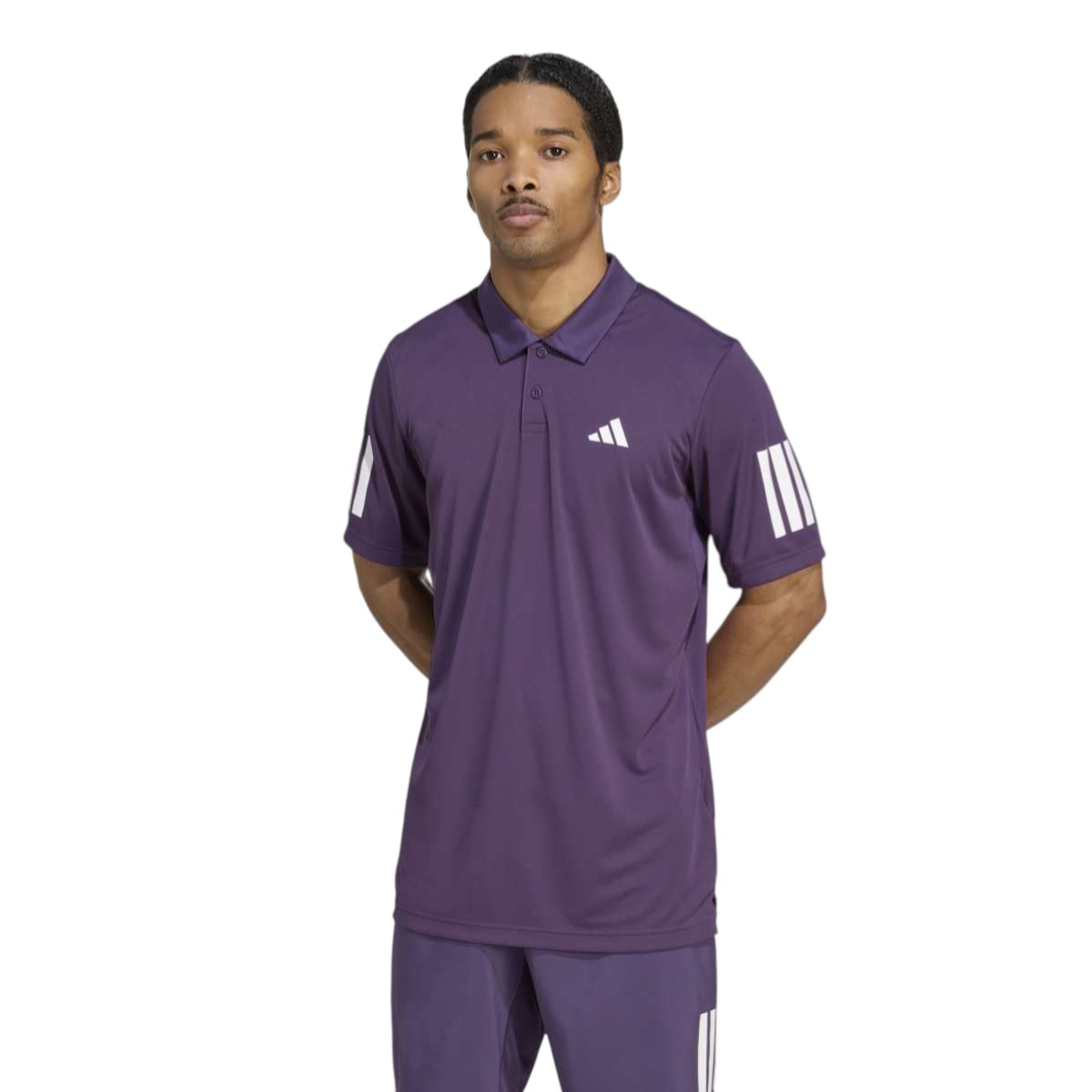 Camisa Polo Adidas Club 3 Listras Masculina