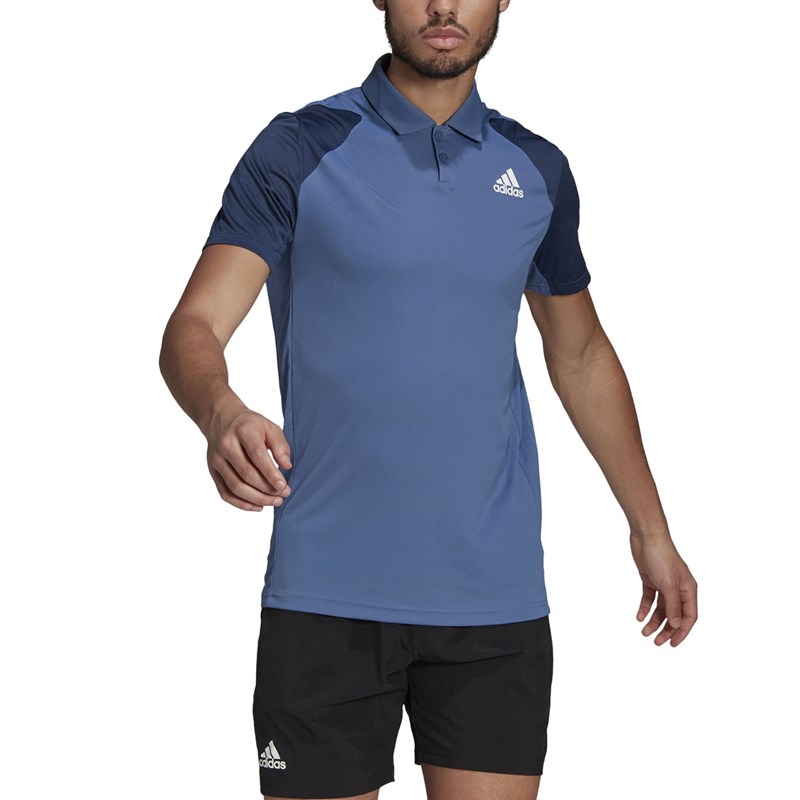 Camisa Polo Adidas Club Tennis Masculina - Azul