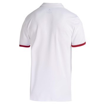 Camisa Polo Adidas CR Flamengo 3-Stripes Masculina - Branco