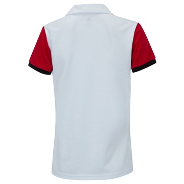 Camisa Polo Adidas CR Flamengo Feminina - Branco