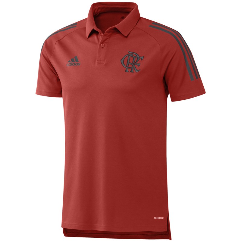 Camisa Polo Adidas Flamengo 2021/22 Masculina - Vermelho