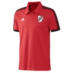 Camisa Polo Adidas River Plate Masculina - Vermelho e Preto