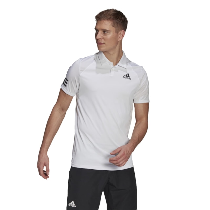 Camisa Polo Adidas Tennis Club 3 Stripes Masculina